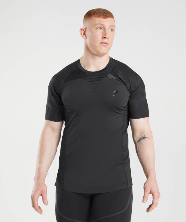 Panske Tricka Gymshark 315 Čierne | PU4756380